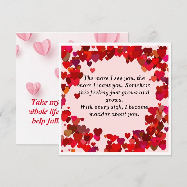 Grußkarte Einladung (Vorne/Hinten)