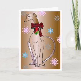 Grußkarte "Extravaganter Collar Whippet Dog" für d Karte