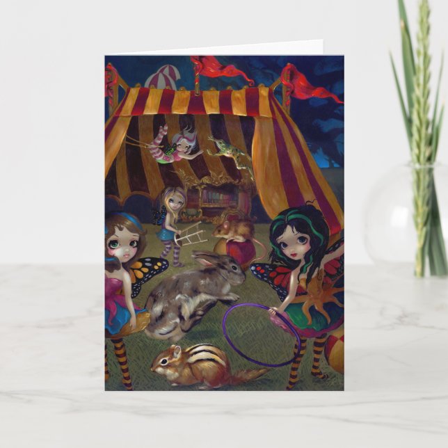 Grußkarte "Fairy Circus" Karte (Vorderseite)
