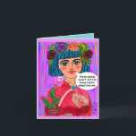 Grußkarte Feiertagskarte<br><div class="desc">Badgirlart</div>