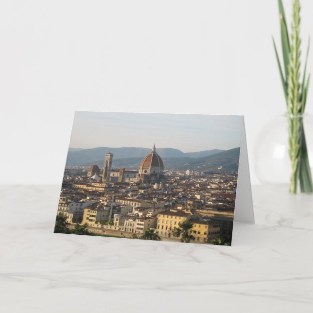 Grußkarte Florenz, Italien Karte (Vorderseite)