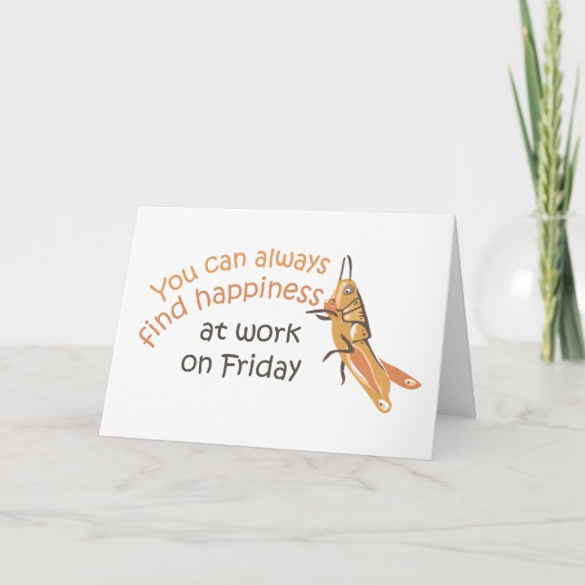 Grußkarte Freitag Karte (Vorderseite)