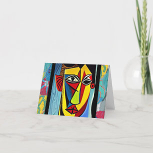 Grußkarte für abstrakte Kunst Dankeskarte