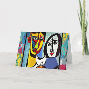 Grußkarte für abstrakte Kunst Dankeskarte