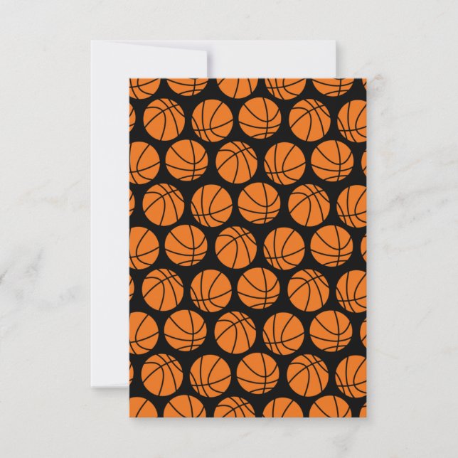 Grußkarte für Basketballmuster Karte (Vorderseite)