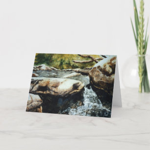 Grußkarte für Bergwasser Karte