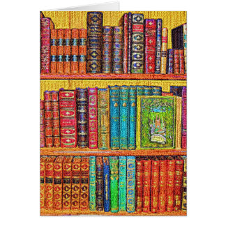 Grußkarte für Bibliotheksbücher