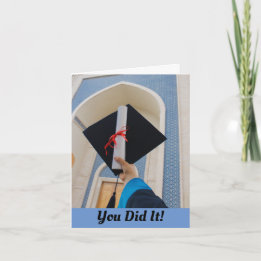 Grußkarte für Cap and Diploma Grad Karte