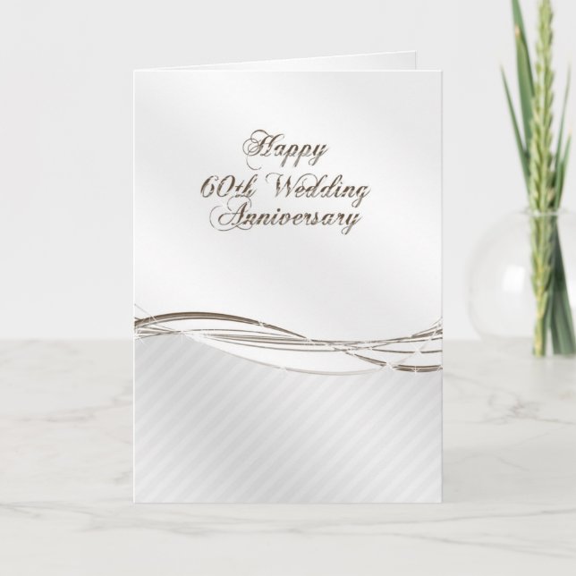 Grußkarte für das 60. Hochzeitstag Karte (Vorderseite)
