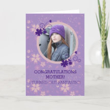 Grußkarte für das Foto der Mutter