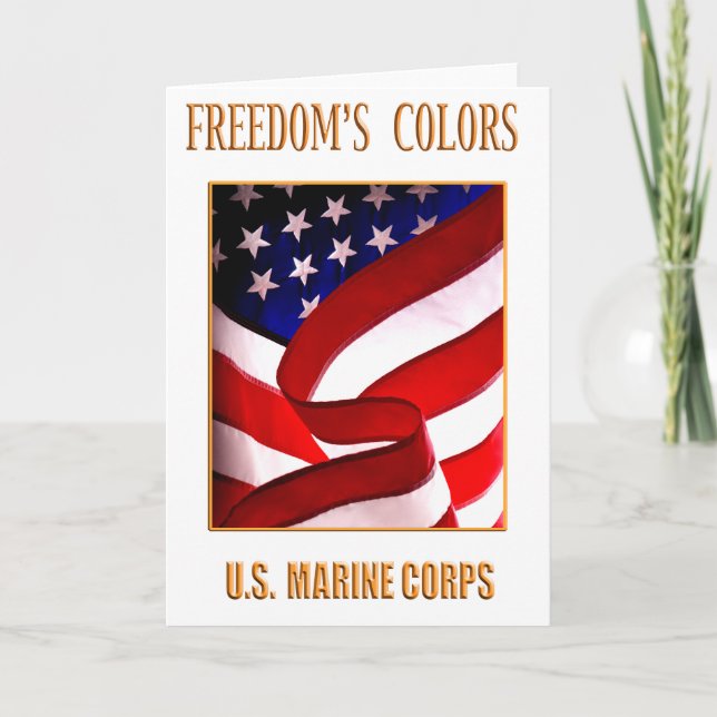 Grußkarte für das Marine Corps Karte (Vorderseite)