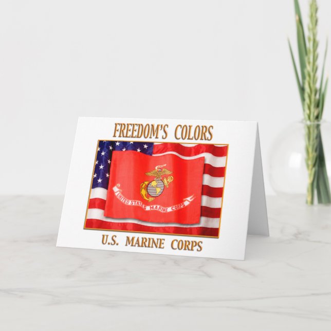 Grußkarte für das Marine Corps Karte (Vorderseite)