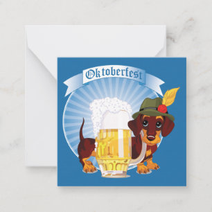 Grußkarte für das Oktoberfest Mitteilungskarte