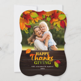 Grußkarte für das Thanksgiving-Foto
