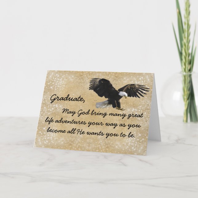 Grußkarte für den christlichen Adler Karte (Vorderseite)
