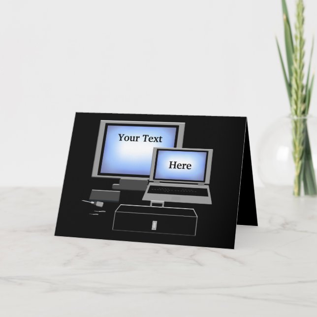 Grußkarte für den Computerreparaturdienst Karte (Vorderseite)