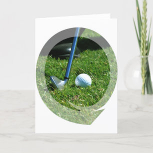 Grußkarte für den Golfschuh Karte