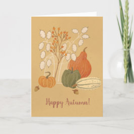 Grußkarte für den Herbst Dankeskarte