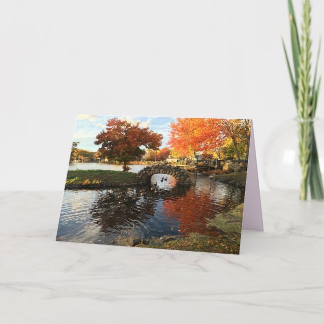 Grußkarte für den Herbst Karte (Vorderseite)