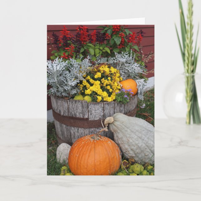 Grußkarte für den Herbst Karte (Vorderseite)