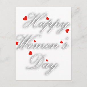Grußkarte für den internationalen Frauentag Postkarte