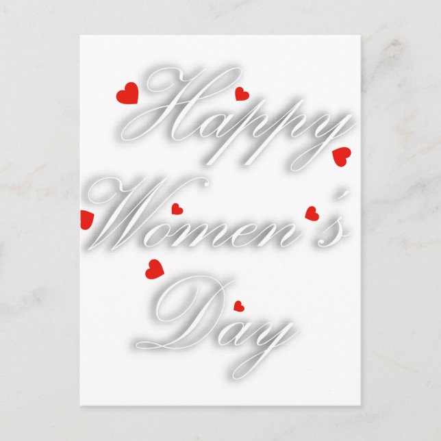 Grußkarte für den internationalen Frauentag Postkarte (Vorderseite)