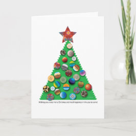 Grußkarte für den Weihnachtsbaum Feiertagskarte