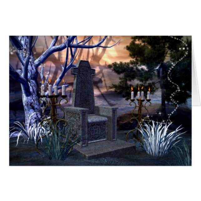 Grußkarte für den Zauberstuhl (Vorderseite (Horizontal))