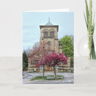 Grußkarte für die erste Gemeinde Plymouth Spring Karte