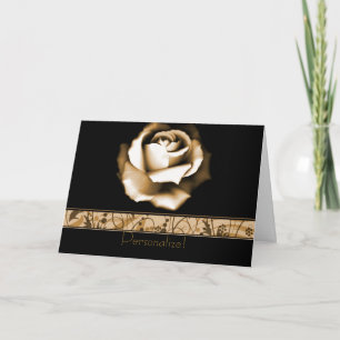 Grußkarte für die Goldene Rose Karte