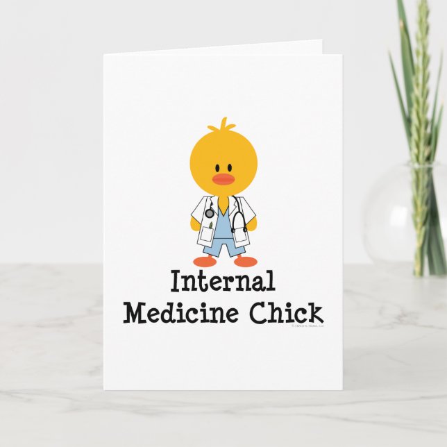 Grußkarte für die innere Medizin Kick Karte (Vorderseite)
