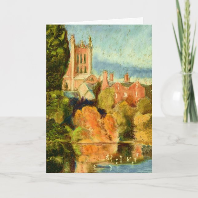 Grußkarte für die Kunst, Kathedrale Karte (Vorderseite)