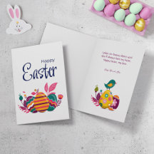 Grußkarte für die Ostersaison.