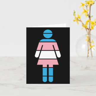 Grußkarte für eine Transfrau Karte
