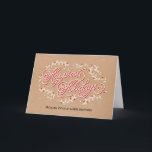 Grußkarte für einen schönen Urlaub Feiertagskarte<br><div class="desc">Freuen Sie sich in dieser Urlaubszeit auf diese schicken und stilvollen Urlaubskarten aus Orange Pulp Designs. Hintergrundfarbe kann online angepasst werden oder besuchen Sie orangepulpdesign.com für weitere verfügbare Farben. Auf Anfrage können Sie auch individuell gestaltete Farben und passende Artikel auswählen. Bitte kontaktieren Sie uns für Hilfe.</div>