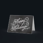 Grußkarte für Feiertage - Happy Holidays Feiertagskarte<br><div class="desc">Feiern Sie die Saison mit dieser modernen und stilvollen Urlaubskarte von Berry Berry Sweet.</div>
