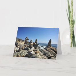 Grußkarte für Felsen am Meer (innen leer) Karte