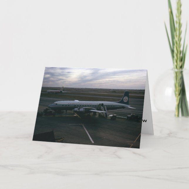 Grußkarte für Flugzeuge Karte (Vorderseite)