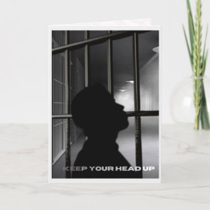 Grußkarte für Gefängnisse - Behalt deinen Kopf Dankeskarte