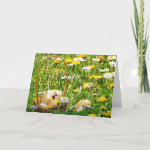 Grußkarte für Goldene Ostereier Feiertagskarte