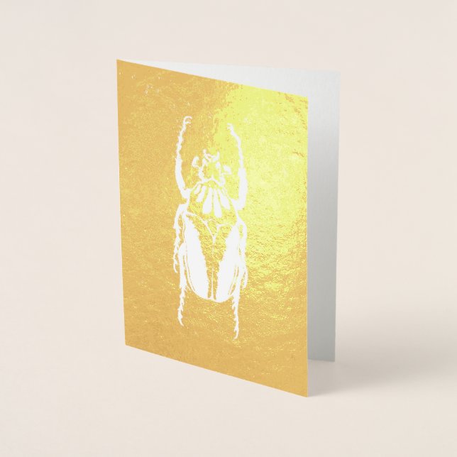 Grußkarte für Goldkäfer Folienkarte (Vorderseite)