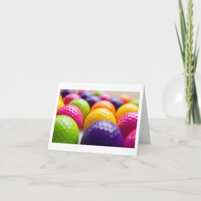 Grußkarte für Golfer Karte (Vorderseite)