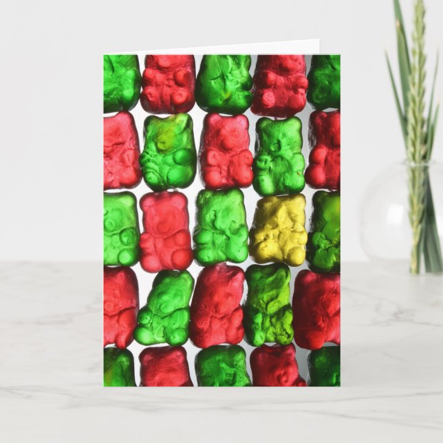 Grußkarte für Gummibären Karte (Vorderseite)