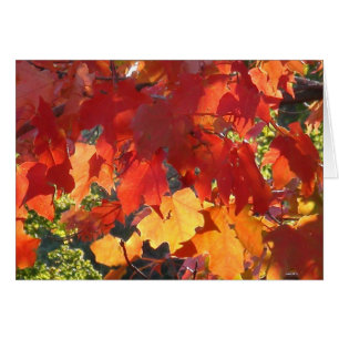 Grußkarte für Herbst