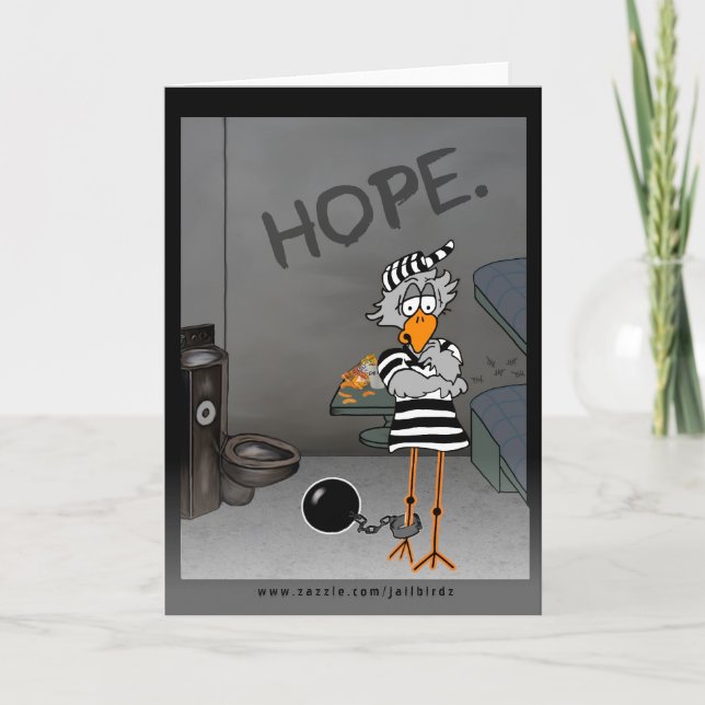Grußkarte für Jailbird: Hoffnung Karte (Vorderseite)