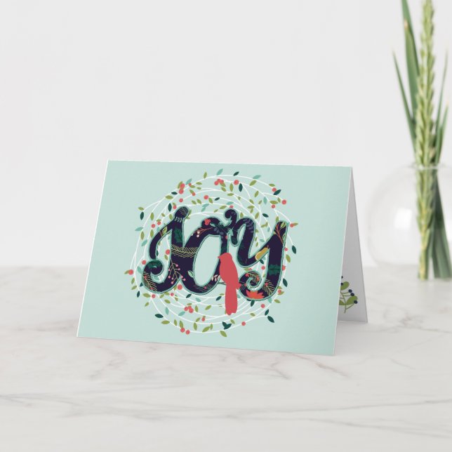 Grußkarte für Joyful Joliday Feiertagskarte (Vorderseite)