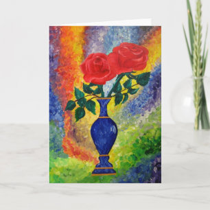 Grußkarte für klassische Rose Karte