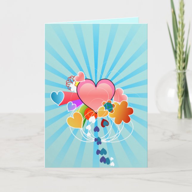 Grußkarte für lange Liebe Karte (Vorderseite)