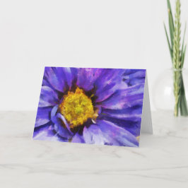Grußkarte für lila Blume Karte