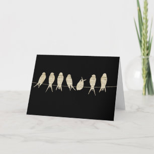 Grußkarte für Musical Birds Karte